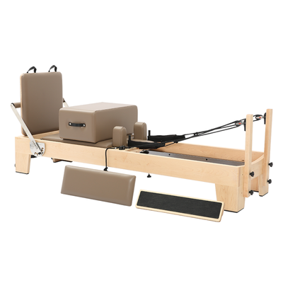 Factory Black Hard Maple Wood Pilates Reformer For Body Training
